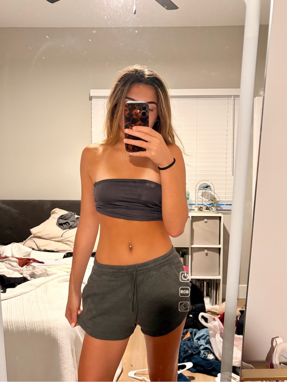 Aerie dark grey lounge shorts